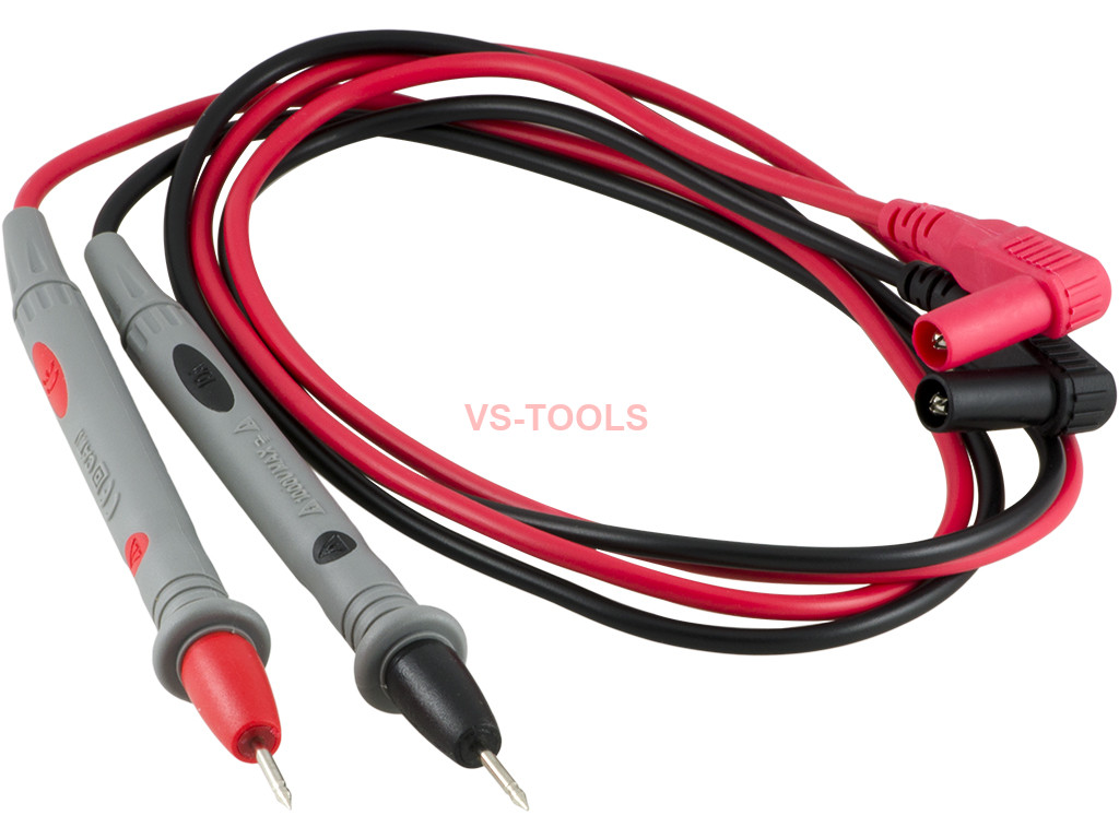 Pair Heavy Duty Multimeter Voltmeter Rubberized Test Probe Leads